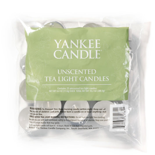 Unscented Tea Light Candles KCFX